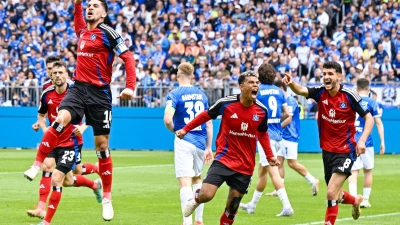 Der Hamburger SV steht dicht vor dem Aufstieg in die Fußball-Bundesliga. (Foto: Uwe Anspach/dpa)