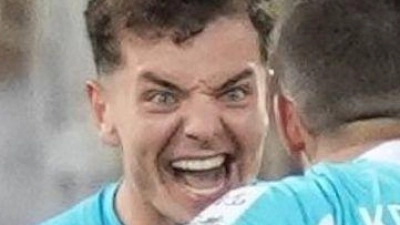 Andrej Kramaric (vorne, 1899 Hoffenheim) jubelt nach seinem Treffer zum 2:0. (Foto: Marcus Brandt/dpa)