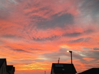Flammender Himmel - gesehen in Schillingsfürst (Foto: Wolfgang Maul)