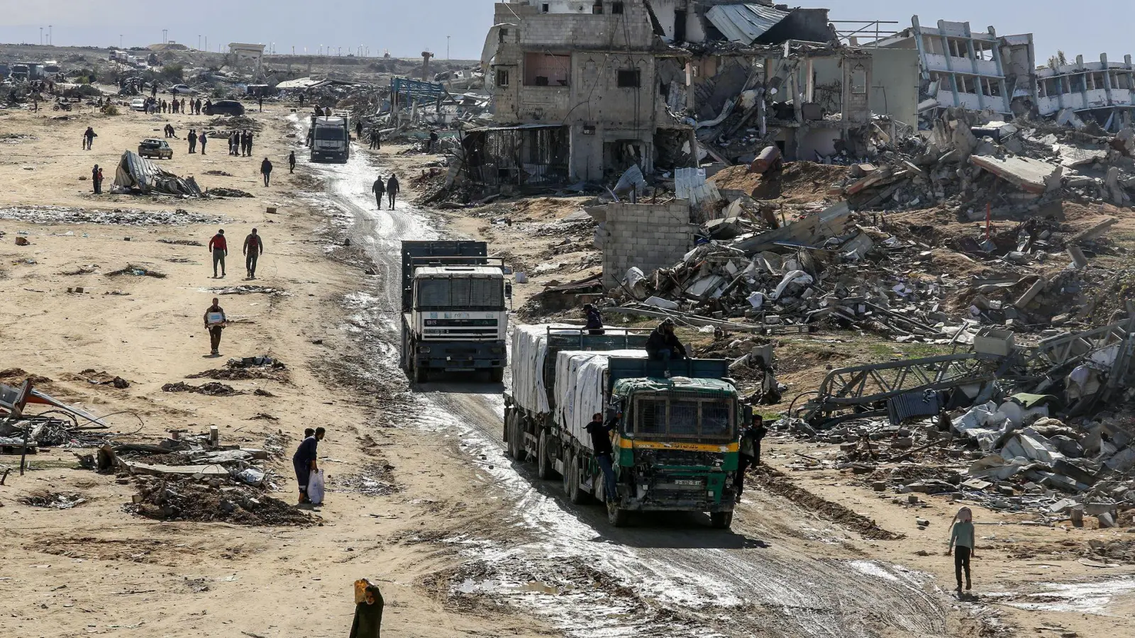Kann Druck auf Israel dazu beitragen, dass die Zivilbevölkerung im Gazastreifen mehr Hilfe bekommt? (Archivbild) (Foto: Abed Rahim Khatib/dpa)