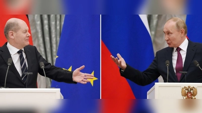 Scholz und Putin telefonierten das erste Mal seit fast zwei Jahren wieder miteinander. (Archivbild) (Foto: Kay Nietfeld/dpa)