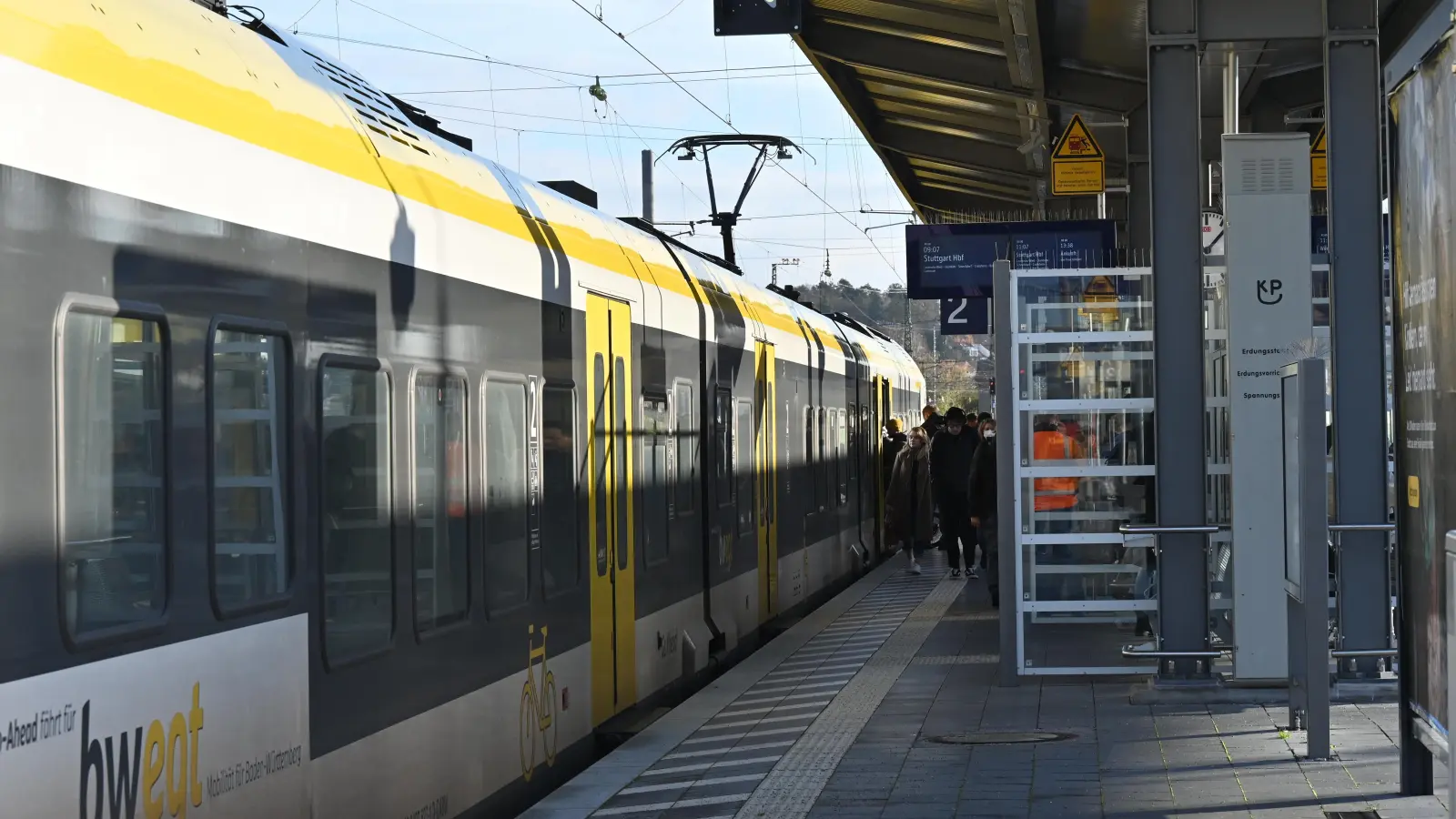 Stuttgart blieb von Ansbach aus mit Go-Ahead erreichbar. (Foto: Manfred Blendinger)