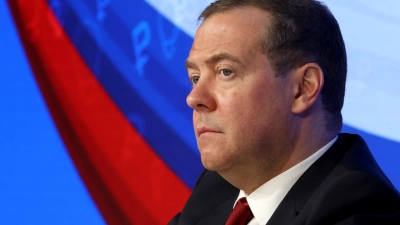 Enger Vertrauter von Kremlchef Wladimir Putin: Dmitri Medwedew. (Foto: Yekaterina Shtukina/Sputnik/AP/dpa)