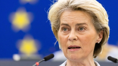 Die EU-Kommissionspräsidentin ruft angesichts der Energiekrise zum Zusammenhalt in Europa auf. (Foto: Philipp von Ditfurth/dpa)