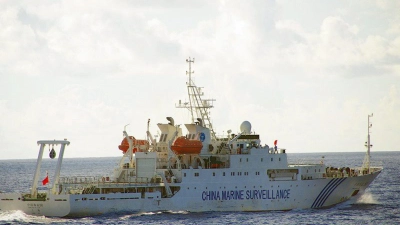 Es ist das das zweite Mal seit November 2021, dass die chinesische Küstenwache Wasserwerfer gegen eine philippinische Versorgungsmission einsetzt (Symbolbild). (Foto: Japan Coast Guard/dpa)