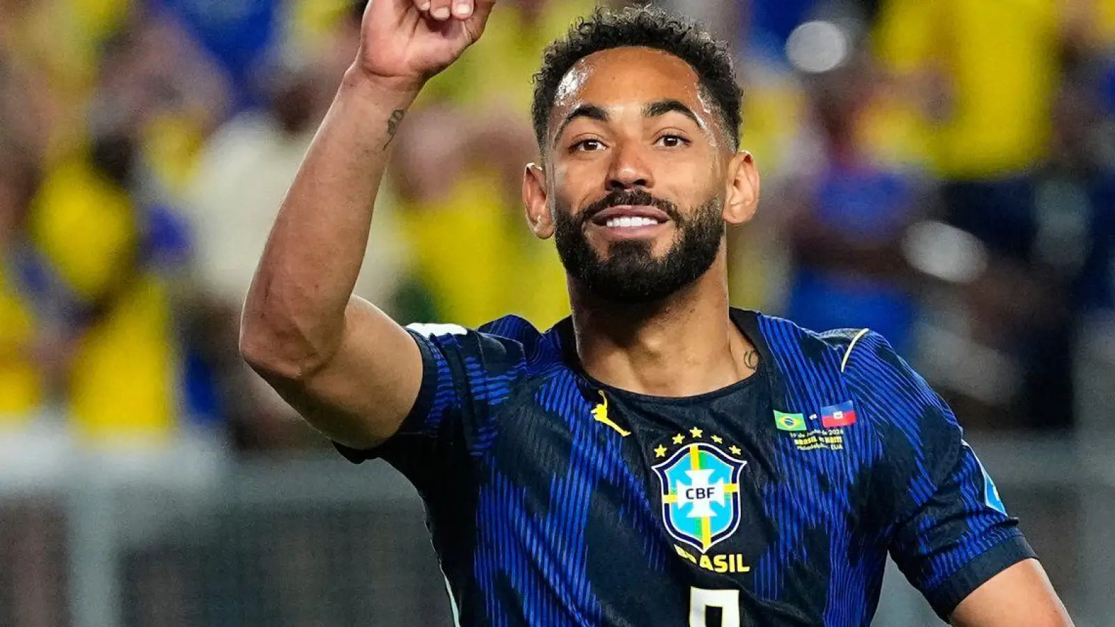 Brachte Brasilien auf Siegkurs: Der frühere Herthaner Matheus Cunha. (Foto: Petr David Josek/AP/dpa)