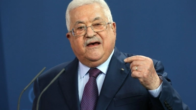 Darf per Video sprechen: Palästinenserpräsident Mahmud Abbas (Foto: Wolfgang Kumm/dpa)