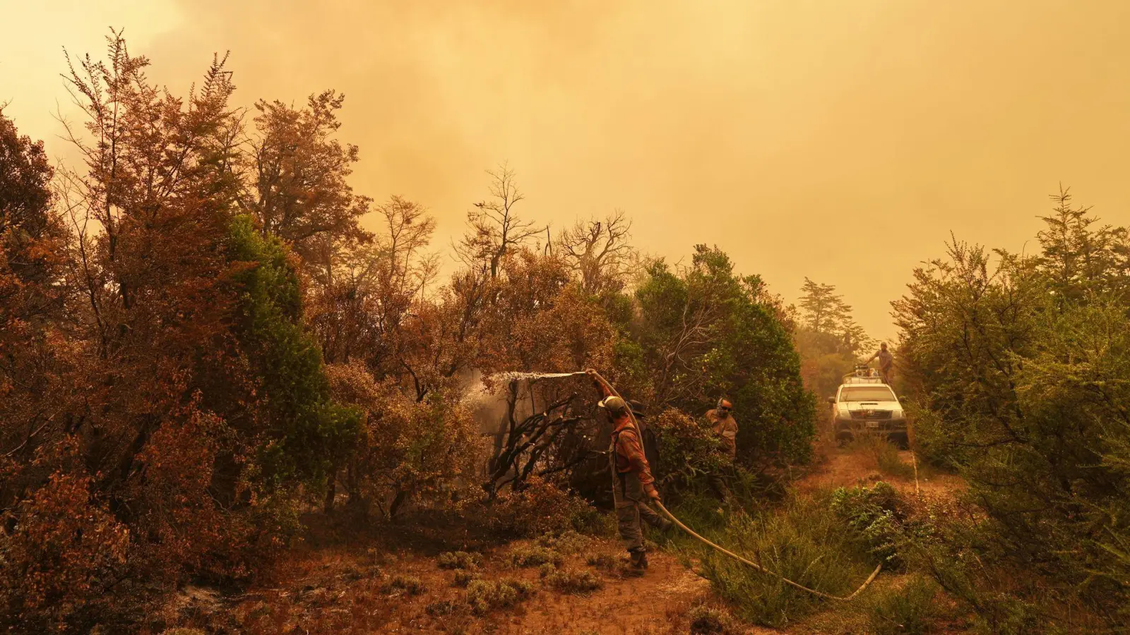 Betroffen sind Teile der Provinzen Chubut, La Pampa, Neuquén und Río Negro.  (Foto: Victor R. Caivano/AP/dpa)