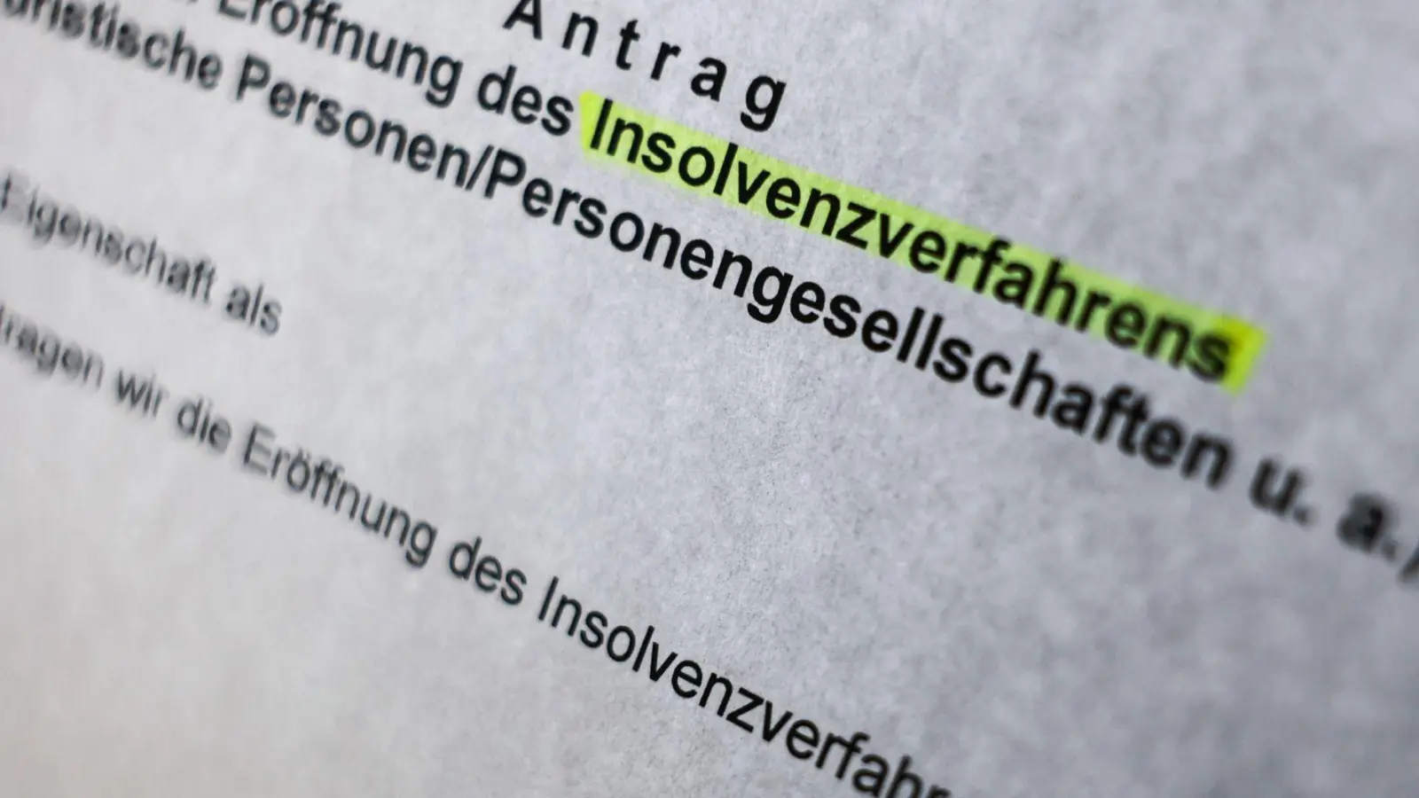 Die Zahl der Insolvenzen geht bundesweit nach oben. In Bayern ist die Quote der Firmenpleiten jedoch nach wie vor vergleichsweise niedrig. (Symbolbild) (Foto: Oliver Berg/dpa)