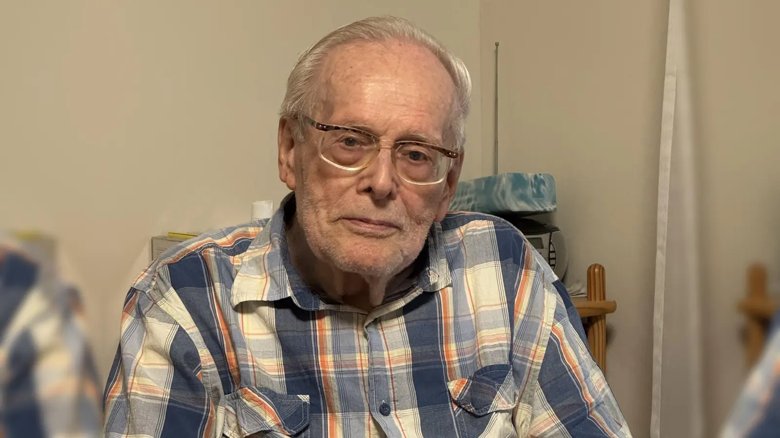 Helmut Gütebier feierte in Dinkelsbühl seinen 100. Geburtstag. Der Jubilar ist seinem Leben viel herumgekommen. (Foto: Uwe Hahn)