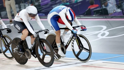 Emma Hinze verpasst eine Medaille im Keirin. (Foto: Jan Woitas/dpa)