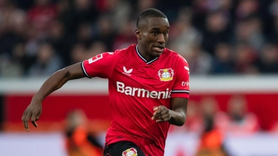 Kehrt nach 2023 zurück zu Bayer Leverkusen: Moussa Diaby. (Archivbild) (Foto: Marius Becker/dpa)