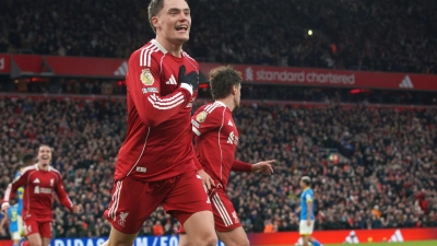 Florian Wirtz ist der teuerste deutsche Fußballprofi. (Archivbild) (Foto: Ian Hodgson/AP/dpa)