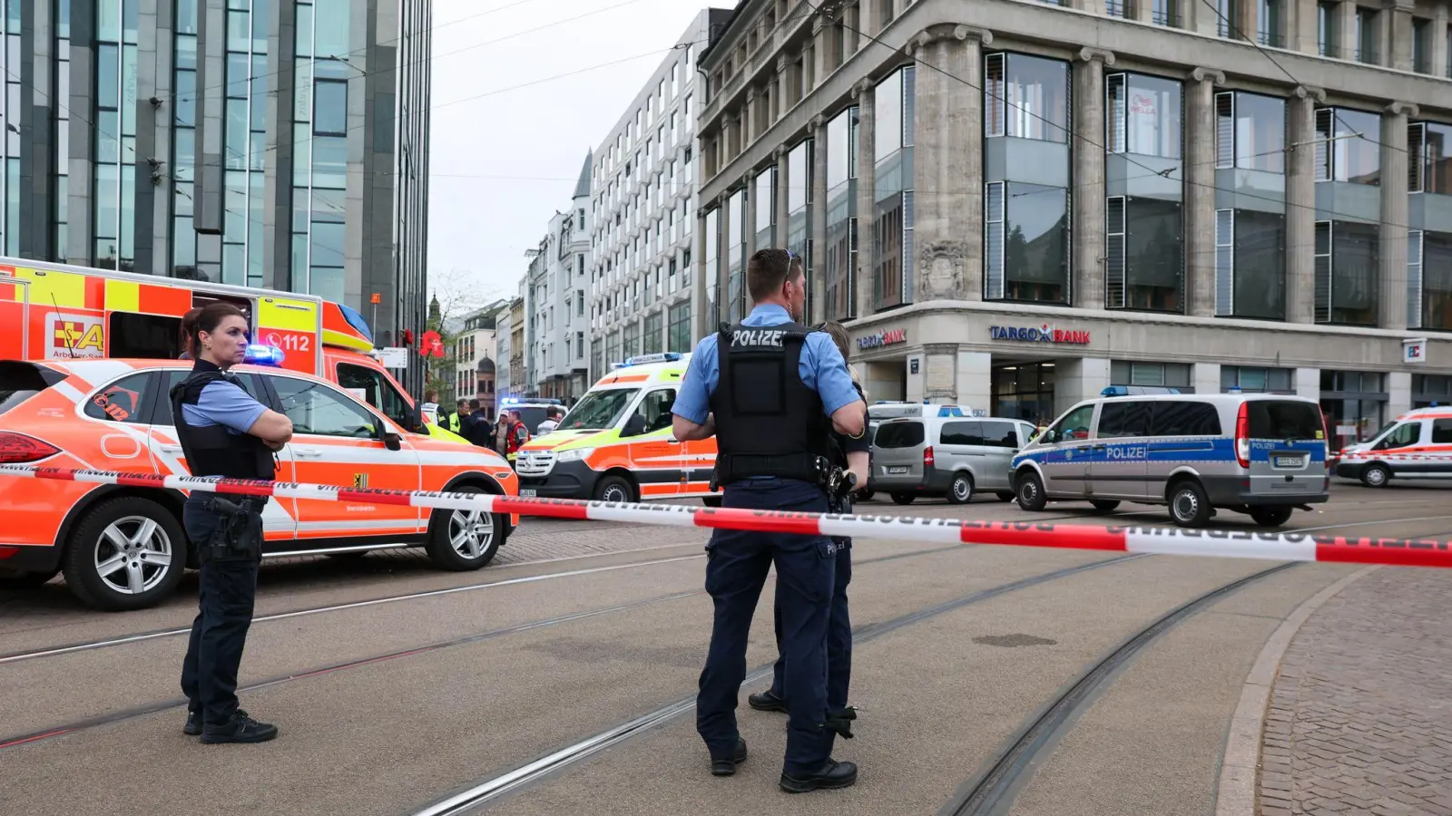 Ein mutmaßlicher Amokfahrer hat in Leipzig mehrere Menschen getötet und verletzt.  (Foto: Jan Woitas/dpa)