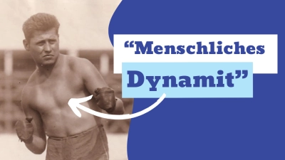 Benno Kreuzer aus Herrieden machte sich unter dem Namen Benny Krueger als Boxer einen Namen in den USA. (Grafik: FLZ/Repro: Rudolf Eder)