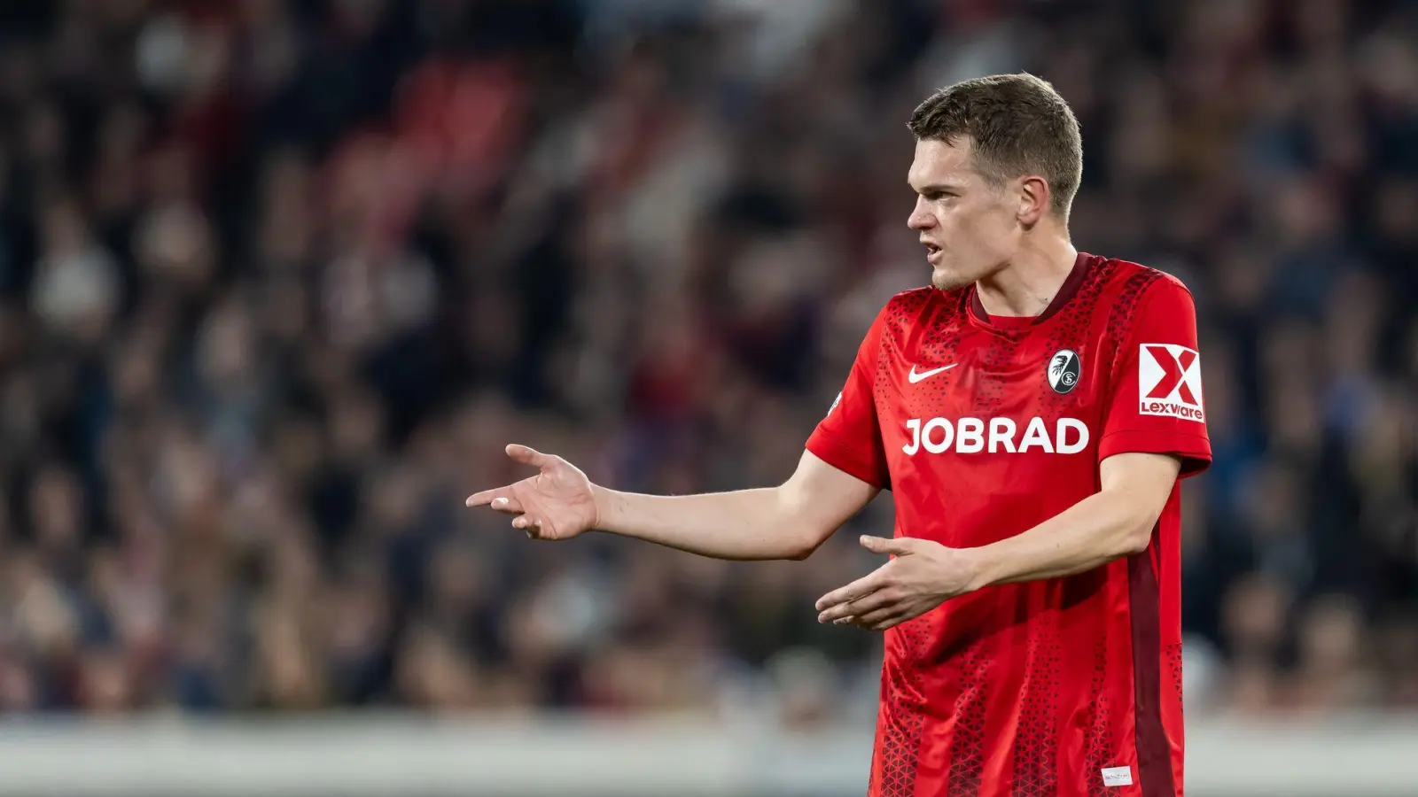  Freiburgs Matthias Ginter wurde vom DFB bestraft. (Archivbild) (Foto: Silas Stein/dpa)