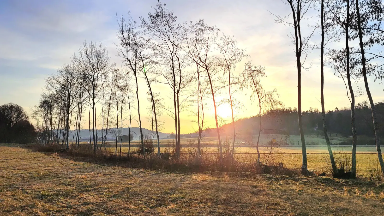 Ein strahlender Tagesbeginn - gesehen bei Lohr (Foto: Heinz Schopf)