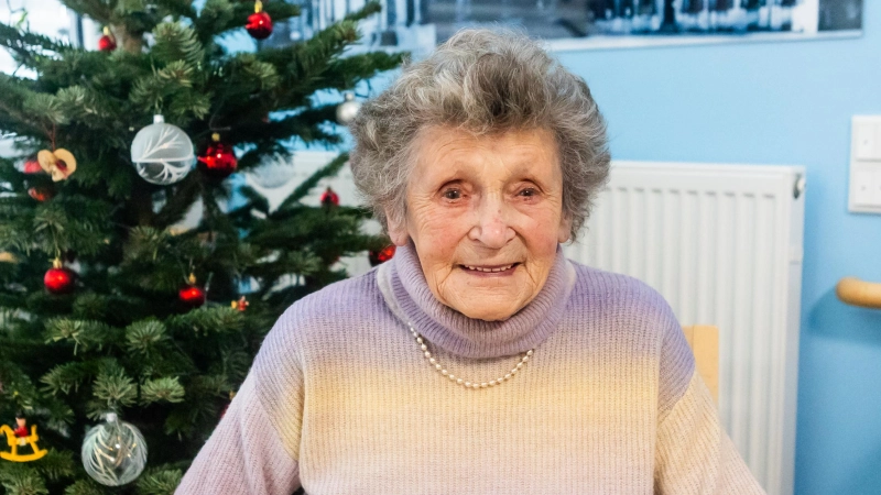 Betty Dietz erlebt heuer ihr 100. Weihnachtsfest. (Foto: Evi Lemberger)