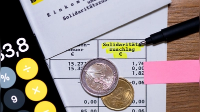 Kein Grund mehr für Einsprüche: Rückerstattungen des Solidaritätszuschlags für Zeiträume bis 2019 wird es nicht geben. (Foto: Sven Hoppe/dpa/dpa-tmn)