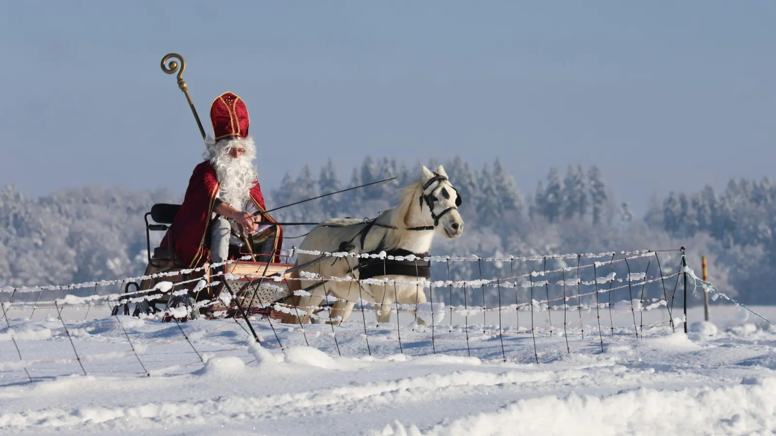 Viele stellen sich ideale Weihnachten so vor: Drinnen leuchtet der Baum, draußen türmt sich der Schnee. (Archivbild) (Foto: Thomas Warnack/dpa)