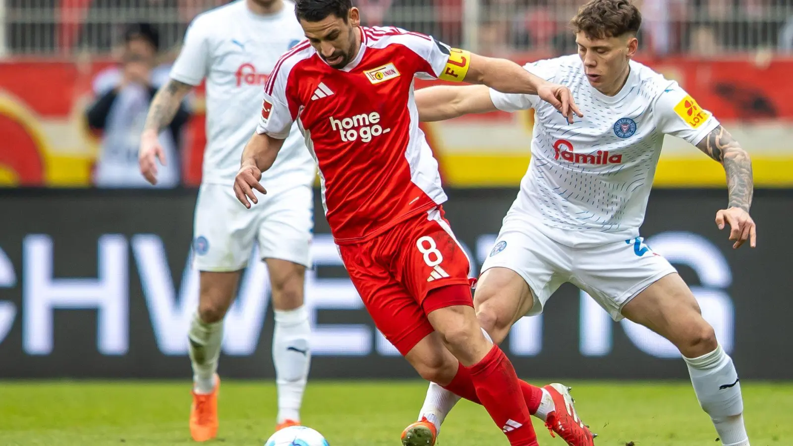 Der juristische Wirbel spornt Union Berlins Routinier Rani Khedira nur noch mehr an.  (Foto: Andreas Gora/dpa)