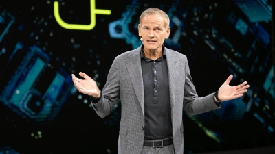 VW- und Porsche-Chef Blume zeigt sich auf der IAA verhalten optimistisch. (Foto: Malin Wunderlich/dpa)