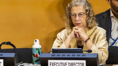 Inger Andersen, Exekutivdirektorin des UN-Umweltprogramms, stellte den globalen Umweltausblick vor. (Archivbild) (Foto: Salvatore Di Nolfi/KEYSTONE/dpa)