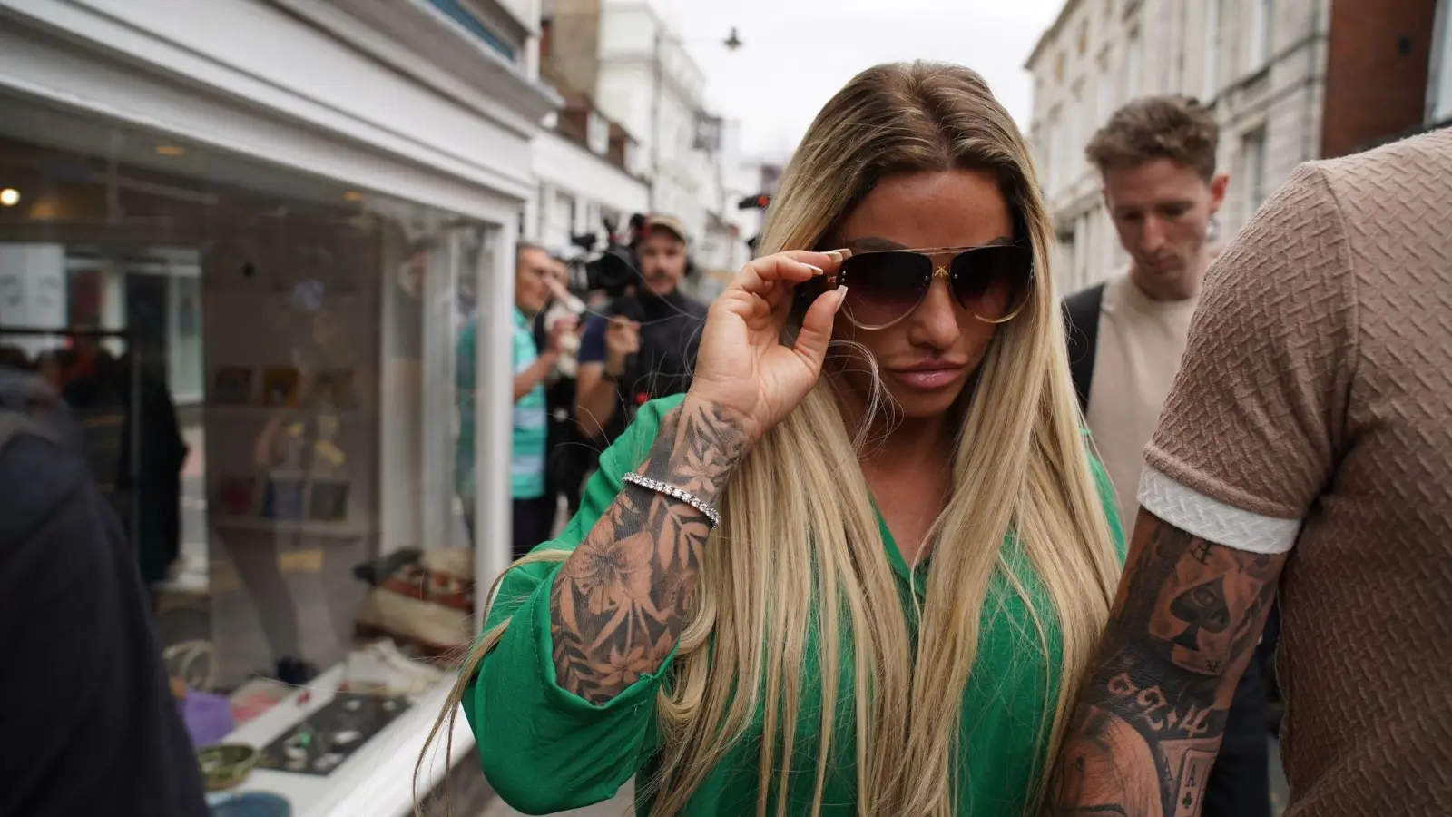 Katie Price habe aus Wut gehandelt, sagte der Richter. (Foto: Gareth Fuller/PA Wire/dpa)