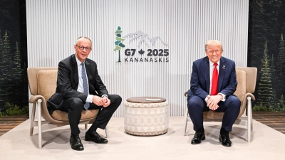 Es war das zweite Treffen innerhalb von zwei Wochen zwischen Merz und Trump. (Foto: Guido Bergmann/Bundesregierung/dpa)