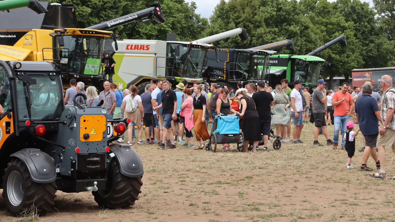 Landmaschinen, Tiere und Essen: Am Johannitag in Triesdorf ist üblicherweise ein breites Spektrum geboten. (Archivfoto: Antonia Müller)