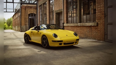 Einzelstück bei Porsche: Auf Basis eines 911 Carrera Cabrios (Typ 993) entstand ein Speedster. (Foto: Porsche AG/dpa-tmn)