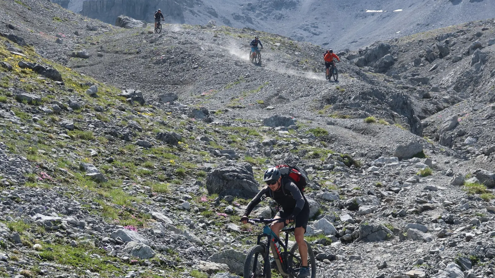 Ansbacher DAVler beim Alpen Cross in Österreich und Italien. (Foto: Roland Döllinger/Sylvia Pludra)