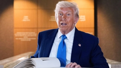 US-Präsident Trump drängt den Iran zu schnellem Handeln in den Atomgesprächen mit seiner Regierung. (Foto: Alex Brandon/AP/dpa)