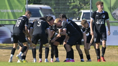 Der Tortanz des FC/DJK Burgoberbach zum 2:0. (Foto: Martin Rügner)