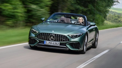 AMG hat die Performance des Roadsters verbessert. So schafft er es im besten Fall in 2,9 Sekunden aus dem Stand auf Tempo 100. (Foto: Mercedes-Benz AG/dpa-tmn)