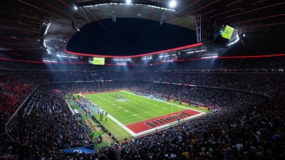 Die NFL-Premiere in München war eine große Party - kommt es am Sonntag zur Wiederholung? (Foto: Sven Hoppe/dpa)