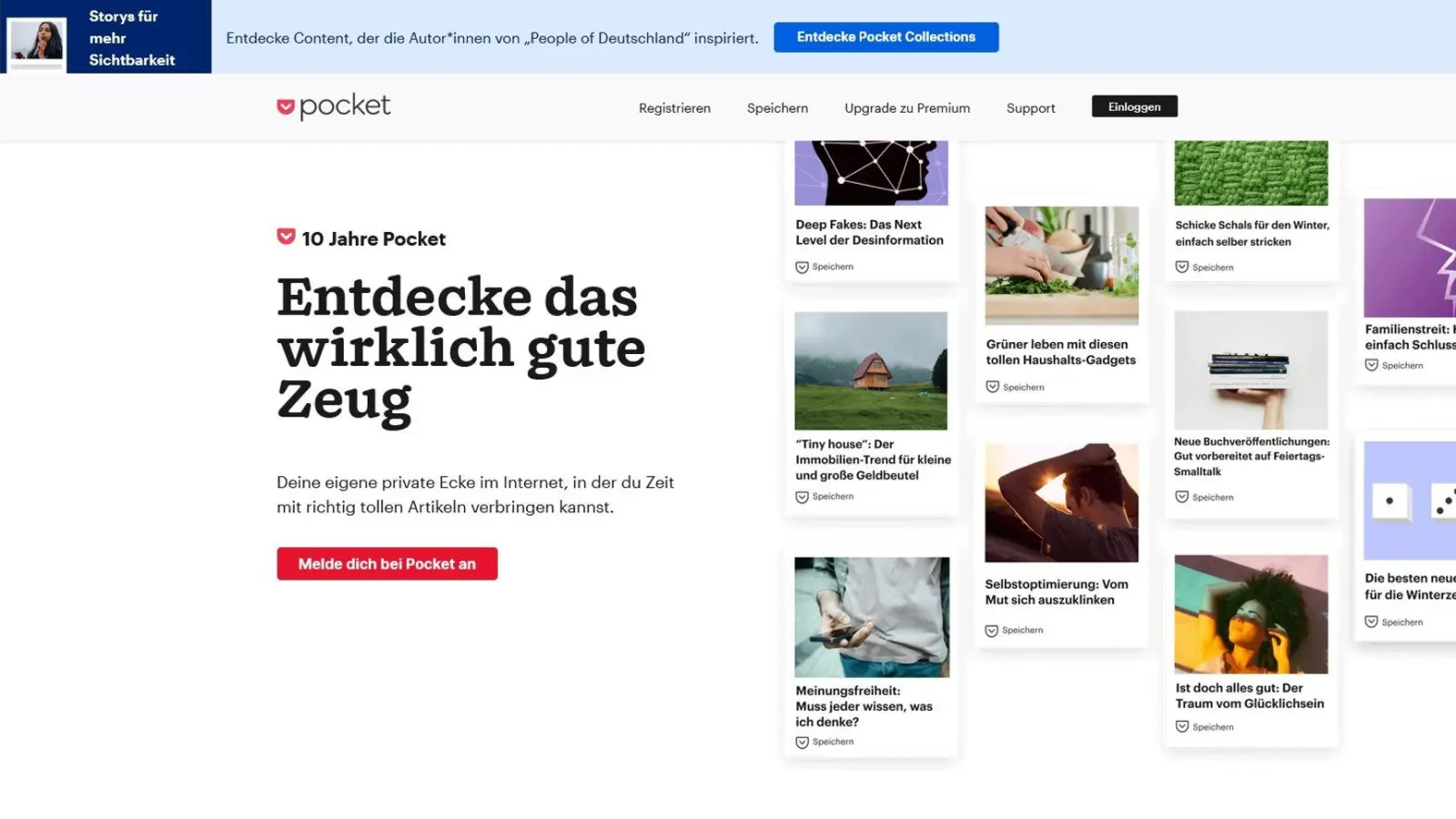 Keine Sorge: Alles in Pocket Gesammelte bleibt auch beim Kontowechsel erhalten, verspricht Mozilla. (Foto: getpocket.com/dpa-tmn)