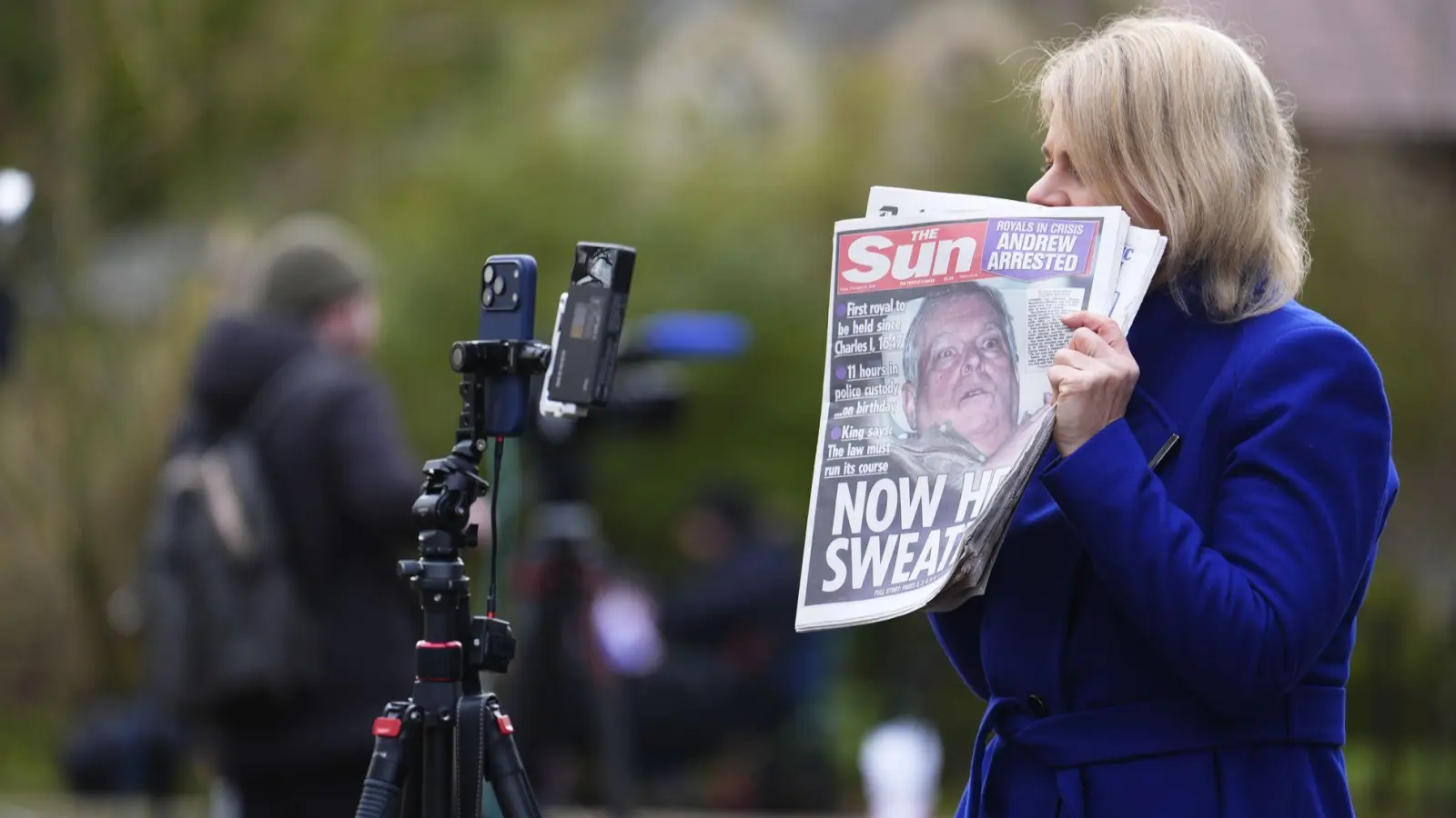 Die Festnahme des Ex-Prinzen sorgt für Aufregung. (Foto: Jordan Pettitt/PA Wire/dpa)