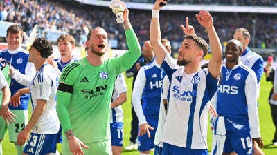 Jubelnde Schalker - auch am Samstagabend? (Archivbild) (Foto: Swen Pförtner/dpa)
