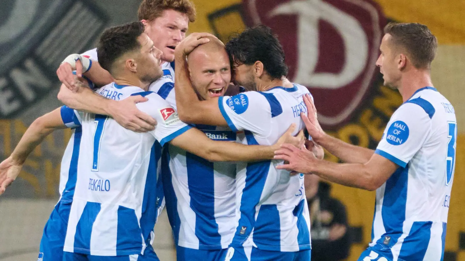 Hertha spielt auch nach dem Rückstand kontrolliert und traf.  (Foto: Robert Michael/dpa)