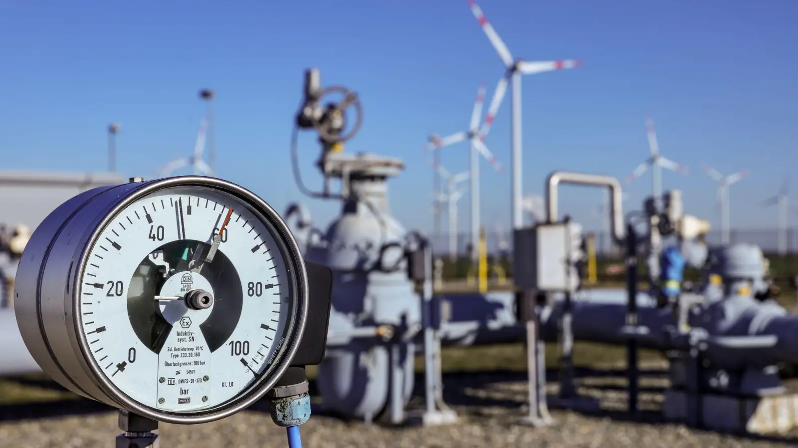 Die staatliche Gasreserve soll einen Umfang von 24 Milliarden Kilowattstunden haben. (Foto: Jan Woitas/dpa)