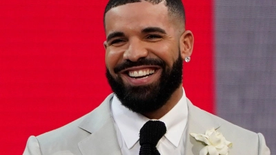 Auch Rapper Drake war auf der Wiesn. (Foto: Chris Pizzello/Invision/AP/dpa)