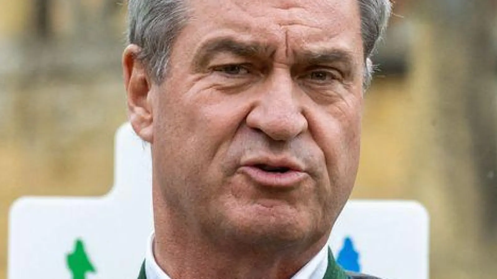 CSU-Chef Söder bemühte sich nach den Pleiten der CDU bei den Landtagswahlen in Berlin und Mecklenburg-Vorpommern um Zuversicht.  (Foto: Pia Bayer/dpa)