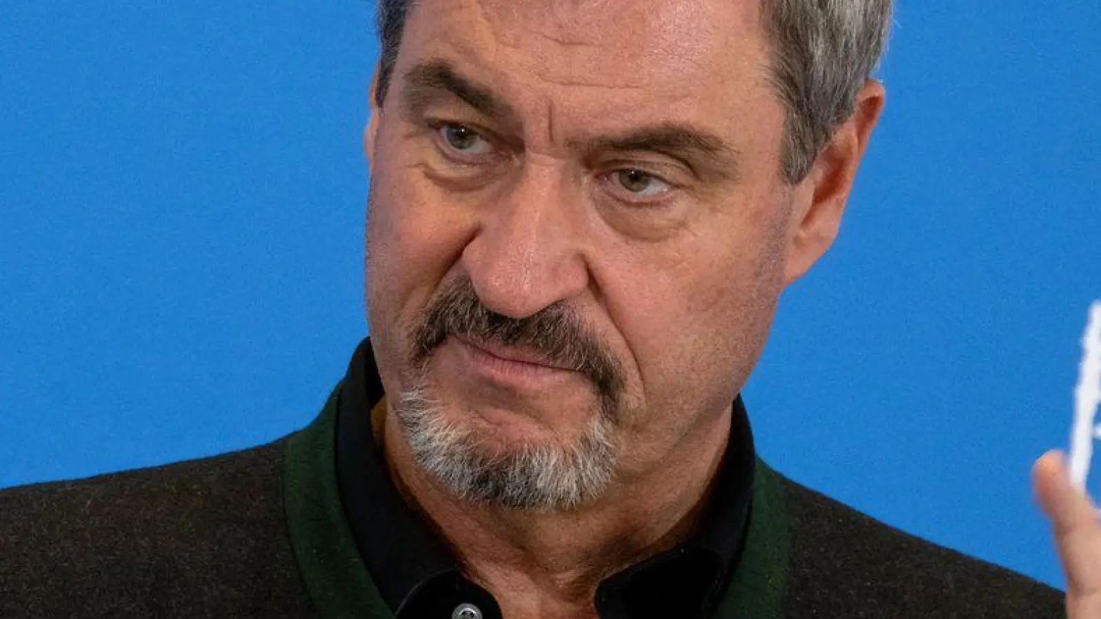 CSU-Chef Söder stellt sich erneut demonstrativ an die Seite Israels.  (Foto: Pia Bayer/dpa)