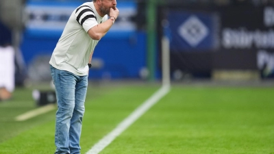 Mahnt zur Realität: HSV-Trainer Steffen Baumgart (Foto: Marcus Brandt/dpa)