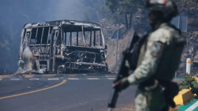 Nach dem Tod des früheren Kartellchefs kam es in Mexiko zu einem Gewaltausbruch. (Archivbild) (Foto: Armando Solis/AP/dpa)