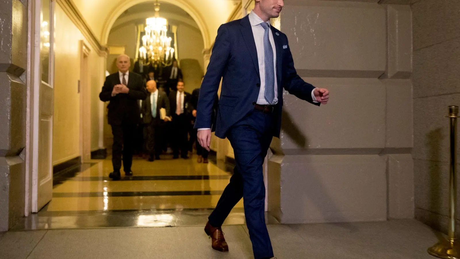 Stephen Miller gilt als einer der wichtigsten Spindoktoren für Trumps Strategie. (Archivbild) (Foto: Andrew Harnik/AP/dpa)