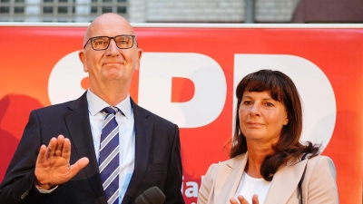 Die SPD in Brandenburg hat mit Dietmar Woidke ein starkes Ergebnis geholt. (Foto: Kay Nietfeld/dpa)