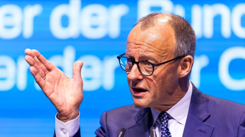 Redete dem Parteinachwuchs nicht gerade nach dem Mund: Bundeskanzler Friedrich Merz (CDU). (Foto: Philipp von Ditfurth/dpa)