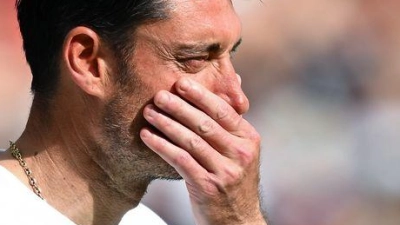 Albert Riera droht das Aus bei Eintracht Frankfurt. (Foto: Florian Wiegand/dpa)